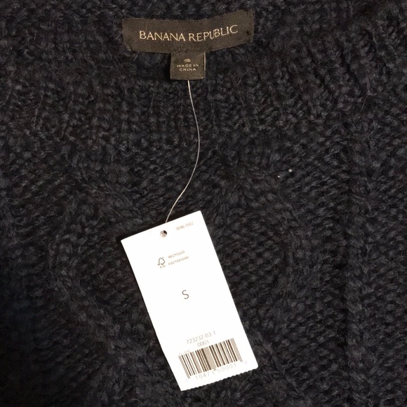 Banana Republic Navy Wool Sweater (with tags) - Picture 2 of 2